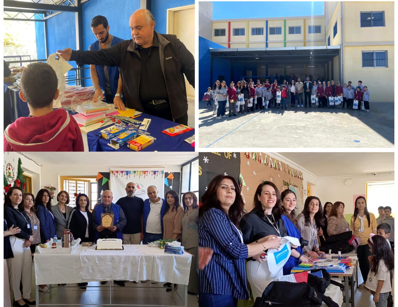 "لبنان الغد" تدعم تلامذة ميمس والخلوات بقرطاسية وحقائب مدرسية