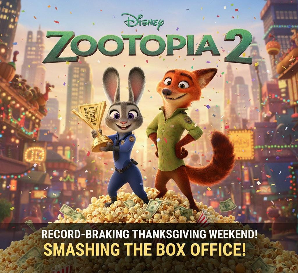 زوتوبيا 2 يتصدر شباك التذاكر الأميركية والعالمية